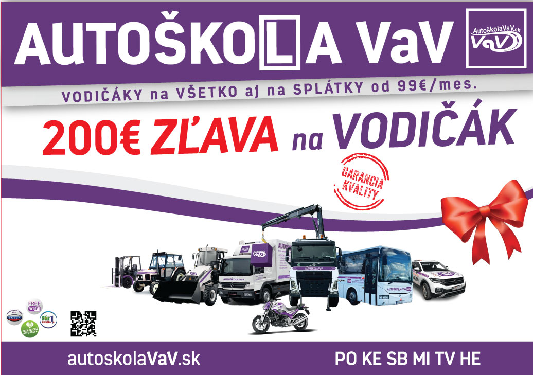 200€ zľava na vodičák