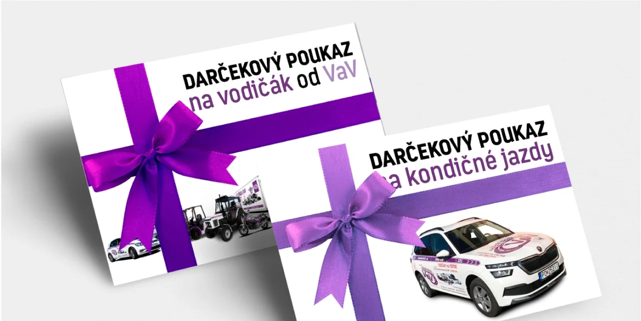 Darčekový poukaz na vodičský kurz všetkých skupín