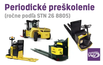VZV - Periodické preškolenie (ročne podľa STN 26 8805)
